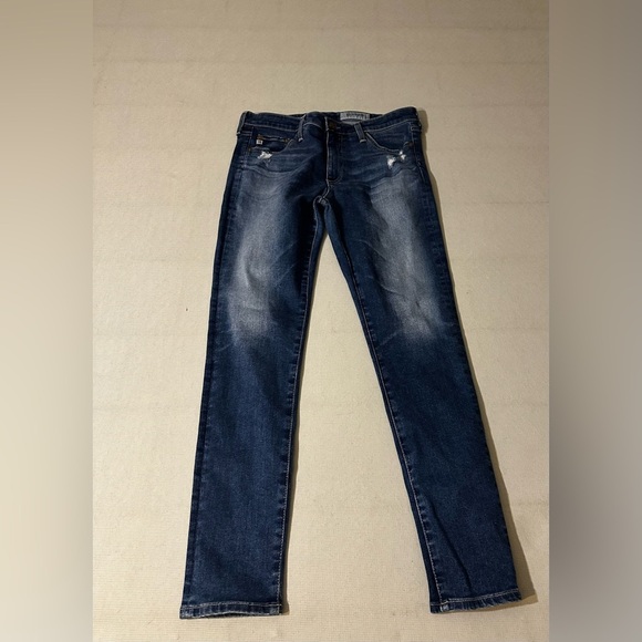 AG Adriano Goldschmied The Middi Ankle Legging Jeans Dark Wash Size 30R - Picture 2 of 7